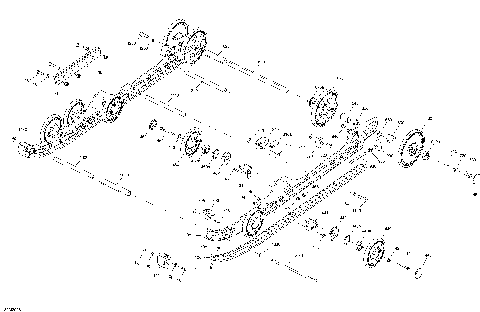 08- Suspension, Rear - Lower Section - Iron Dog