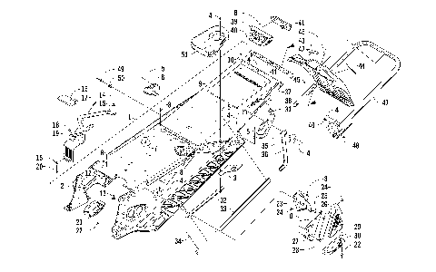TUNNEL, REAR BUMPER, AND SNOWFLAP ASSEMBLY [97203]