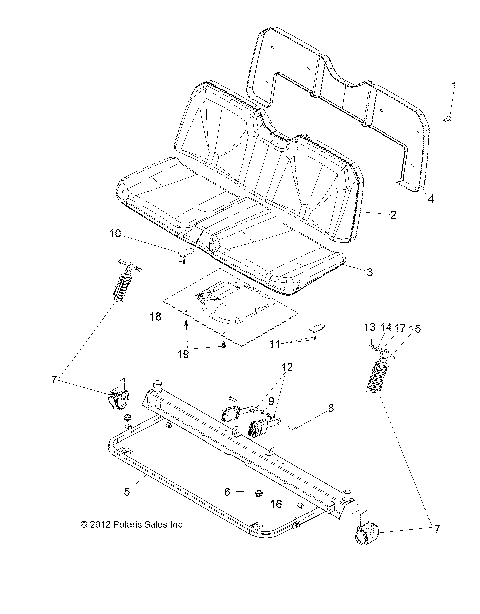 BODY, SEAT - R13RH76AG/AH/AN (49RGRSEAT13800MID)