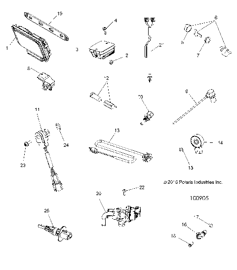 ELECTRICAL, SWITCHES, SENSORS, ECU and CONTROL MODULES - A17SYE85AS (100905)