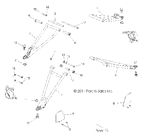 SUSPENSION, FRONT CONTROL ARMS - Z14JT87AD/9EAO/9EAOL/9EAL (49RGRSUSPFRT12RZRXP900)