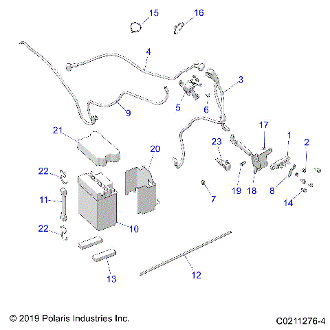 ELECTRICAL, BATTERY - A20SEA50A1/A5/CA1/CA5 (C0211276-4)