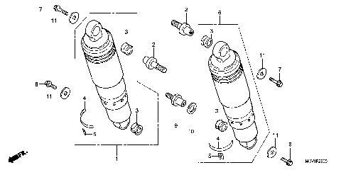 REAR SHOCK ABSORBER