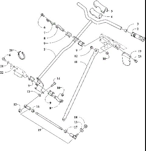 STEERING POST AND TIE ROD ASSEMBLY [108174]