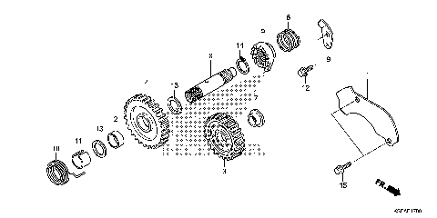 KICK STARTER SPINDLE