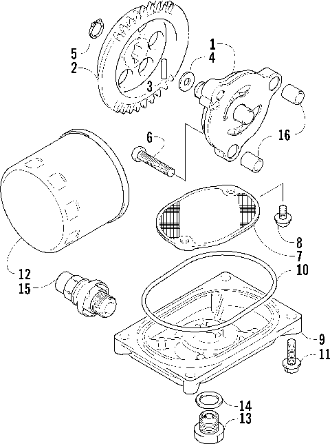 OIL FILTER/PUMP ASSEMBLY [87499]