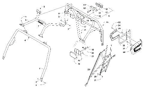 ROPS AND TAILLIGHT ASSEMBLY [300941]