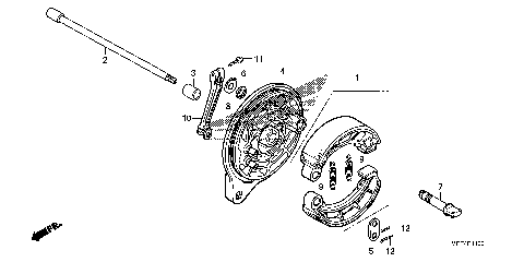 REAR BRAKE PANEL