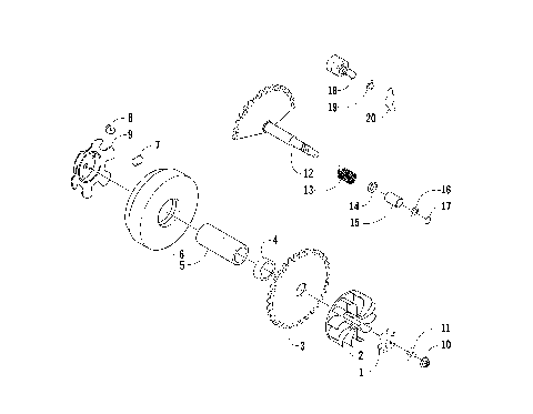 DRIVE CLUTCH ASSEMBLY [80993]
