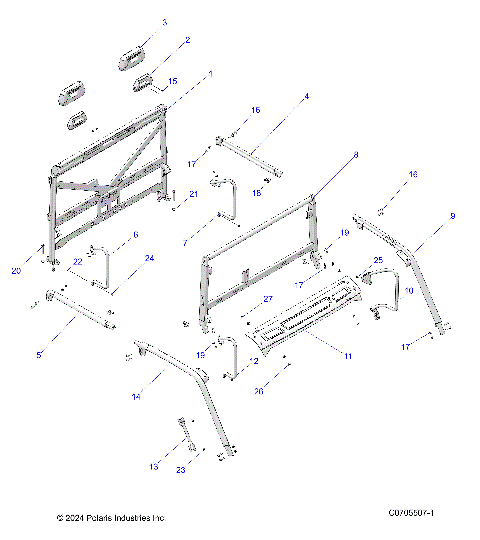 CHASSIS, CAB FRAME - R23RSF99AY (C0705507-1)