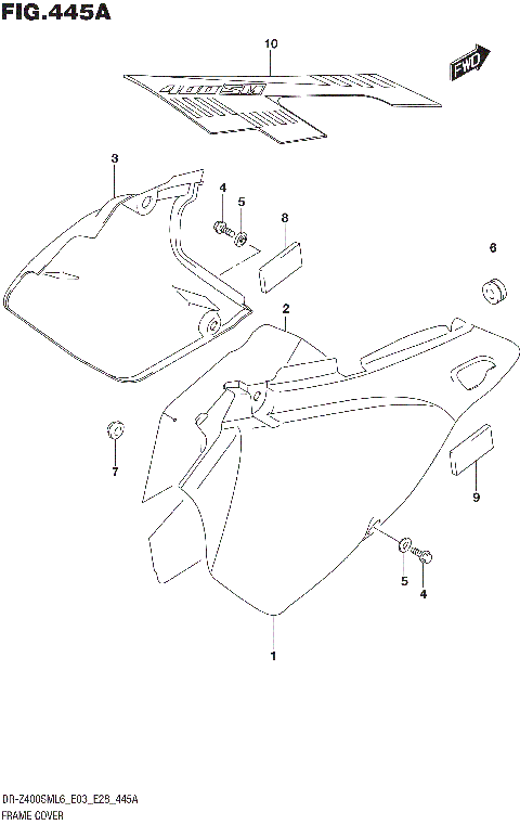 FRAME COVER (DR-Z400SML6 E03)