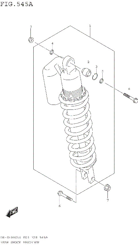 REAR SHOCK ABSORBER (DR-Z400SL5 E03)