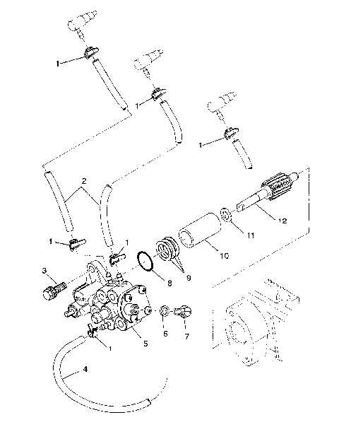 OIL PUMP ASSEMBLY SL 750 B944070 (4927012701026A)