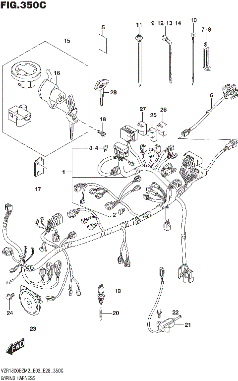 WIRING HARNESS (E03,E28)