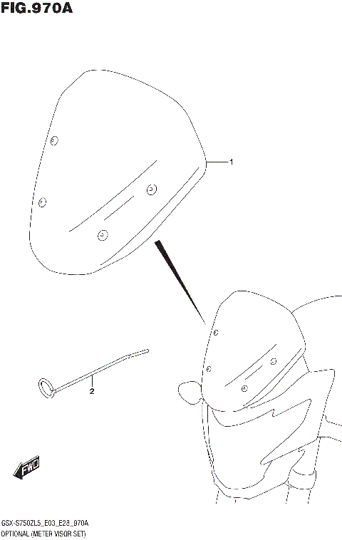 OPTIONAL (METER VISOR SET)