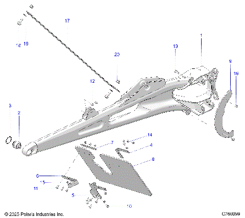 SUSPENSION, REAR TRAILING ARMS - Z26RRE2KAL (C760099)