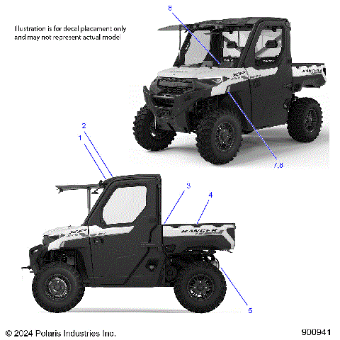 BODY, DECAL, GENERAL - R25RRV99AC (900941)