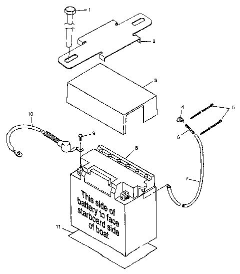BATTERY BOX SLT 700 B974572 (4941124112B006)