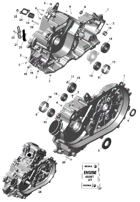 01- ROTAX - Crankcase