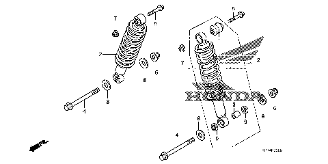 REAR SHOCK ABSORBER
