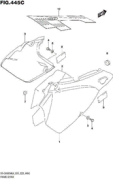 FRAME COVER (DR-Z400SML6 E33)