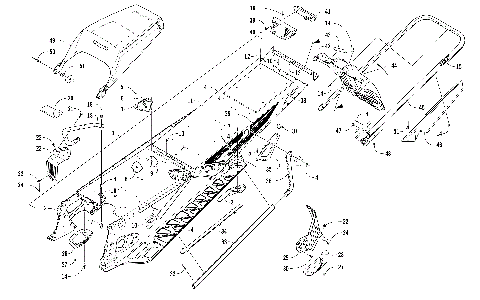 TUNNEL, REAR BUMPER, AND SNOWFLAP ASSEMBLY [104567]
