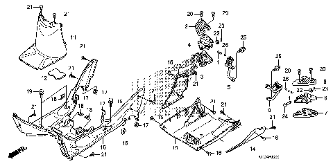FLOOR PANEL@PILLION STEP