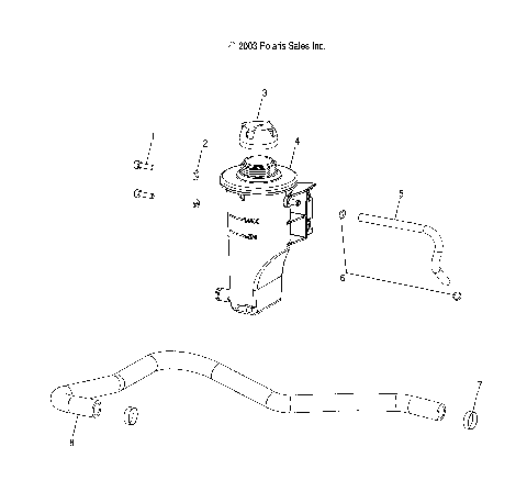 COOLANT BOTTLE - W045305CA/IA/CB/IB/IE/CC/IC/CD/ID/IF (4990579057D07)