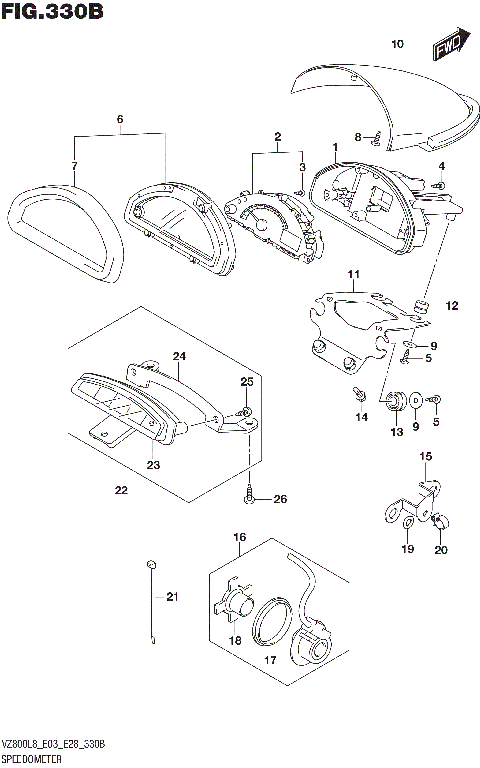 SPEEDOMETER (VZ800L8 E28)