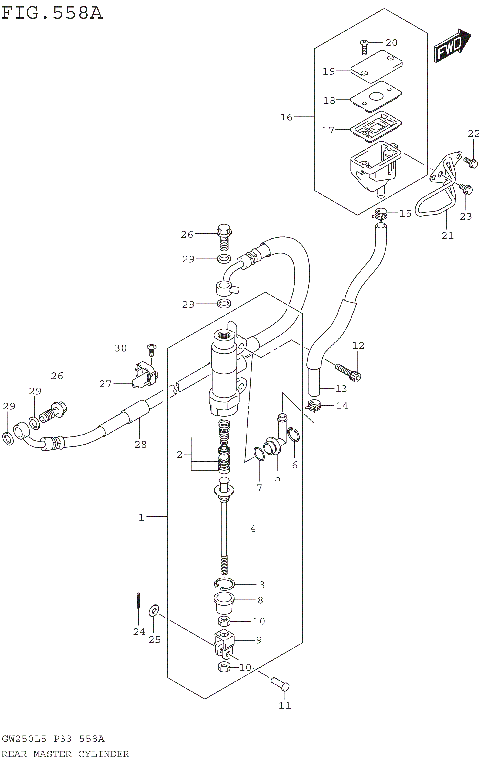 REAR MASTER CYLINDER