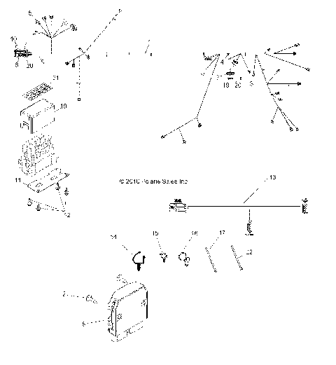 ELECTRICAL, WIRE HARNESS - R11XH76AW/AZ (49RGRHARNESS11RZR4)