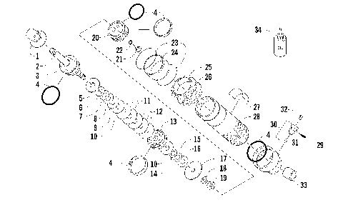 REAR SUSPENSION FRONT ARM SHOCK ABSORBER [99492]