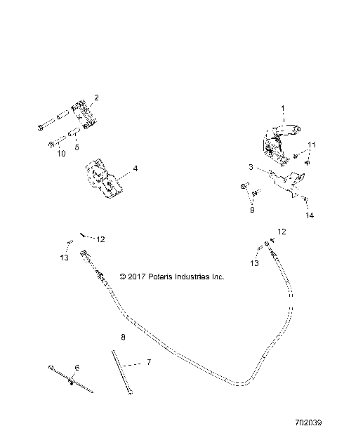 BRAKES, PARKING BRAKE - Z18VHA57F2 (702039)