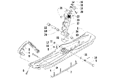 SKI AND SPINDLE ASSEMBLY [90151]