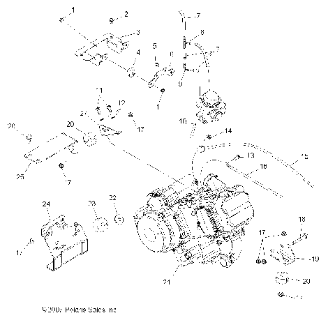 ENGINE, MOUNTING - R09RB50AF (49RGRENGINEMTG082X4)