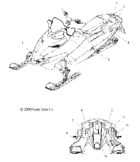 BODY, DECAL - S09PB5BS/BE (49SNOWDECAL09550SHIFT)