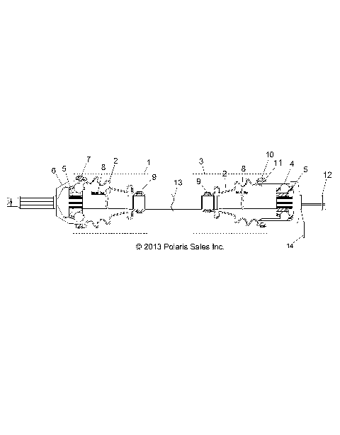 DRIVE TRAIN, FRONT DRIVE SHAFT - R14RH57FX (49RGRSHAFTDRV14570I)