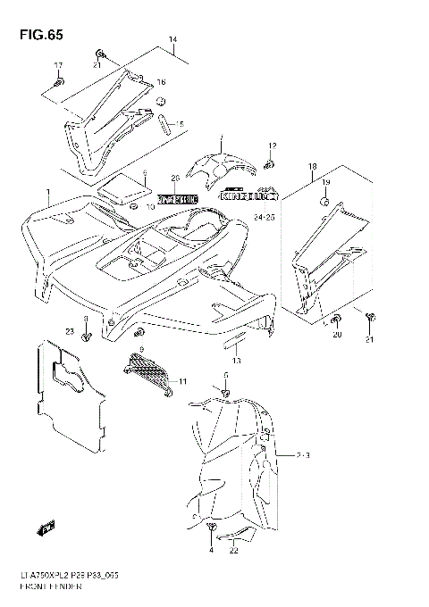 FRONT FENDER (LT-A750XPZL2 E28)