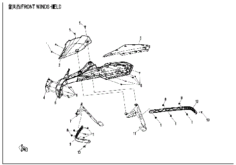 FRONT WINDSHIELD(OVERLAND)