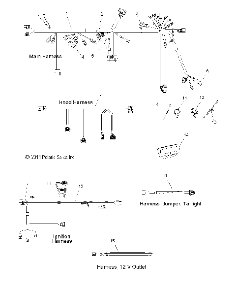 ELECTRICAL, WIRE HARNESS - S12BS6NSA/NSB/NSC/NSL/NSM/NSP/NEL (49SNOWHARNESS12600SBPR)