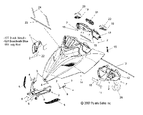BODY, HOOD ASM. - S08PD6/PB6/PB7/PP6/PP7 ALL OPTIONS (49SNOWHOOD08IQCFI)