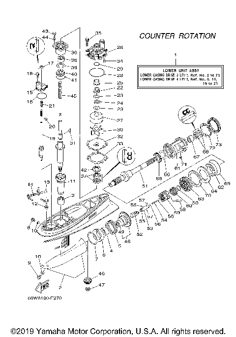 LOWER CASING DRIVE 3 LF115