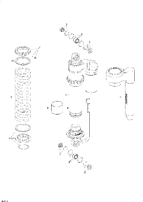 08- Rear Suspension XTRIM - 600HO E-TEC (39L1814a)