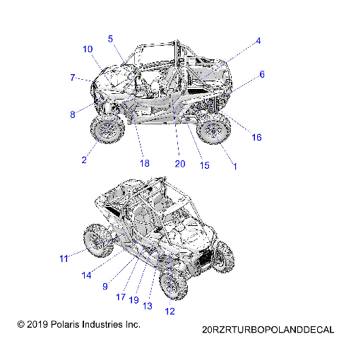 BODY, DECALS - Z20NAE92PL (20RZRTURBOPOLANDECAL)