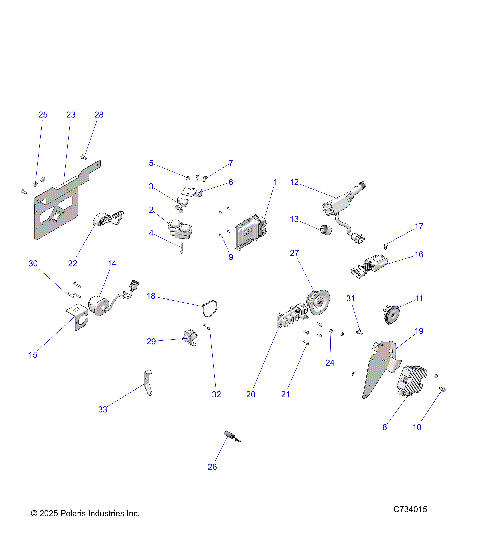 ELECTRICAL, WIRE HARNESS, COMPONENTS, AND LICENSE PLATE - R26TAE99FJ/CJ/EJ (C734015)