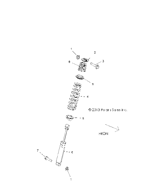 SUSPENSION, REAR SHOCK MOUNTING - Z16VHA57A2/EAK/AS (49RGRSHOCKMTGRR14RZR570)