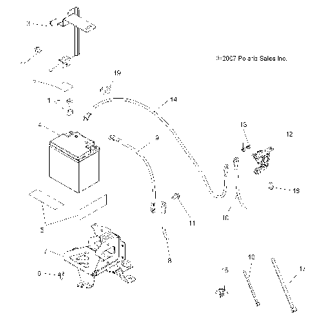 ELECTRICAL, BATTERY - A08DN76FC (49ATVBATTERY08SPTRG800)
