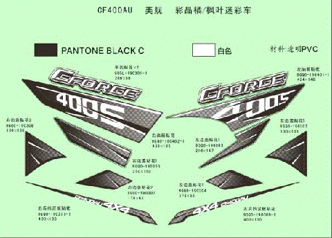 DECAL KITS (FOR CRYSTAL ORANGE & MAPLE CAMO MODELS)