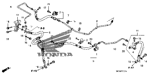 REAR BRAKE PIPE (FSC600D)