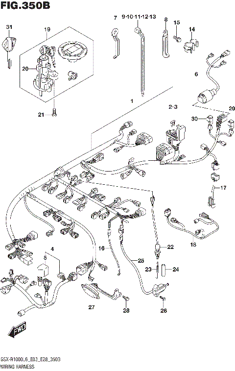 WIRING HARNESS (GSX-R1000L6 E28)